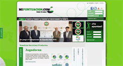Desktop Screenshot of mipuntuacion.com